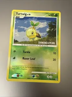 Pokemon TCG Turtwig Diamond Pearl 103/130 Reverse Holo LP - Image 1