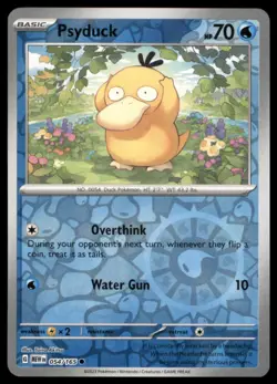 Psyduck 054/165 Common 151 Pokemon Reverse Holo Near Mint - Image 1