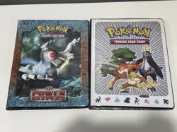 Lot Of 2 Vintage 9 Pocket Pokemon Binders - EX Power Keepers & Gen 4 Starters - Image 1