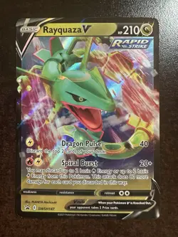 Rayquaza V SWSH147 Pokemon TCG Sword & Shield Promo Minor Dent - Image 1