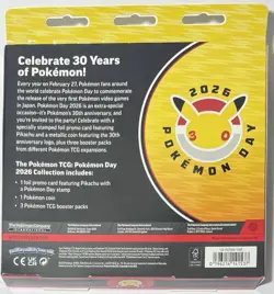 Pokemon TCG Pokemon Day 2026 Collection Box | Pikachu Promo + 3 Packs Sealed - Image 2