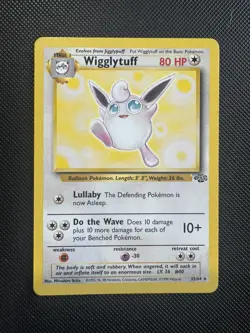 Pokemon WOTC TCG Wigglytuff Jungle 32/64 Unlimited Non Holo Rare MP - Image 1