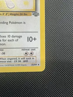 Pokemon WOTC TCG Wigglytuff Jungle 32/64 Unlimited Non Holo Rare MP - Image 3