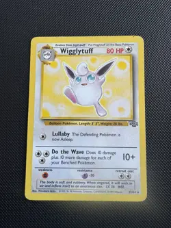 Pokemon WOTC TCG Wigglytuff Jungle 32/64 Unlimited Non Holo Rare MP - Image 1