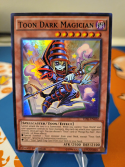 Yu-Gi-Oh! Konami Toon Dark Magician TDIL-EN032 Dark Illusion SR Holo 1st - Image 1