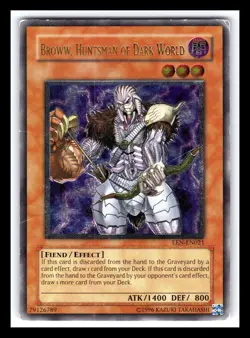 ULTIMATE RARE Broww, Huntsman of Dark World EEN-EN021 Unlimited Yugioh 2360 - Image 1