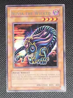 Nuvia the Wicked LON-013 Unlimited Rare LP Yugioh TCG - Image 1