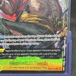 Bandai Marshall.D.Teach OP16-119 OP16 SEC Secret Rare Alt Art Foil 10000 Eng - Image 2