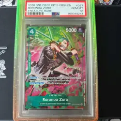 One Piece Roronoa Zoro OP15-037 Treasure Rare OP15-EB04 PSA 10 - Image 1