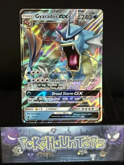 Pokemon Card Gyarados GX 18/111 Crimson Invasion Half Art Ultra Rare Holo NM - Image 1