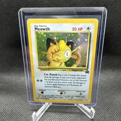 Pokemon TCG - MEOWTH #10 - HOLO BLACK STAR PROMO - GAME BOY STAMPED (2000) -🔥 - Image 1