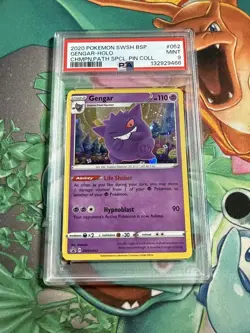 2020 POKEMON SWSH BLACK STAR PROMO #052 GENGAR-HOLO PSA 9 - Image 1