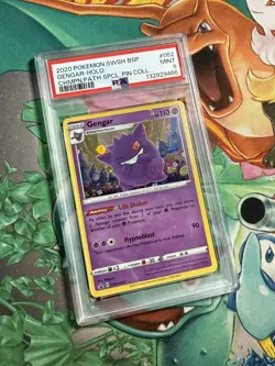 2020 POKEMON SWSH BLACK STAR PROMO #052 GENGAR-HOLO PSA 9 - Image 2