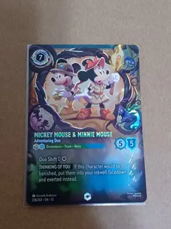 Mickey Mouse & Minnie Mouse, Enchanted, Attack of the Vine #238, Disney Lorcana - Image 1