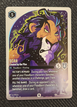 Disney Lorcana Scar - Created by the Vine 243/204 Enchanted - Image 1