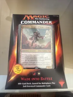 Magic: the Gathering Commander Wade into Battle 100 Card Deck w/Oversized Card - Image 1