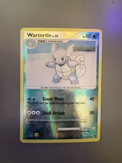 Wartortle - 75/132 - 2007 Secret Wonders Reverse Holo Pokemon Card - MP - Image 1
