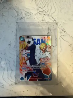 Sanji Round 1 Promo One Piece Card (OP15-047 English) - Image 1