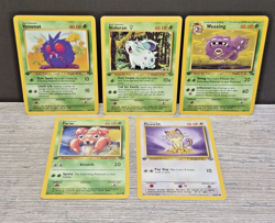 Pokemon 1st Edition Lot Jungle & Fossil Set - 5 Cards - Pokemon TCG WoTC - Image 1