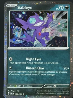 SWIRL Sableye (Cosmos Holo) Rare Miscellaneous Cards & Products 136/193 NM - Image 3