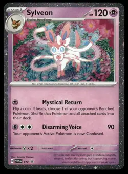 🌀SWIRL🌀 Sylveon 172 Cosmos Holo Scarlet & Violet Promo Cards Holo NM - Image 1