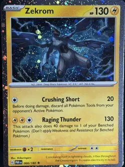 SWIRL 🌀 Zekrom (Cosmos Holo) 066/182 Miscellaneous Cards Pokemon NM #3 - Image 3