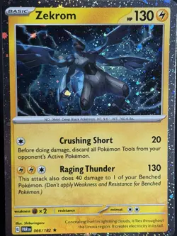 SWIRL 🌀 Zekrom (Cosmos Holo) 066/182 Miscellaneous Cards Pokemon NM #3 - Image 4