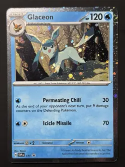 SWIRL Glaceon SVP 171 Scarlet & Violet Black Star Promo SWIRL Pokemon Card NM - Image 4