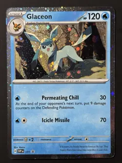 SWIRL Glaceon SVP 171 Scarlet & Violet Black Star Promo SWIRL Pokemon Card NM - Image 5