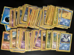 Pokemon Base Set Unlimited 124 Card Lot - Image 1