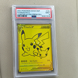 Pikachu V SWSH145 SWSH Promo Cards Promo Holo EN 2021 PSA 9 190 HP - Image 1