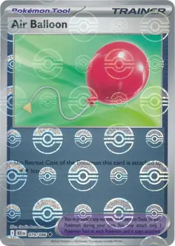 Air Balloon 079/086 Poke Ball Holo Black Bolt BLK English Pokemon Card NM - Image 1