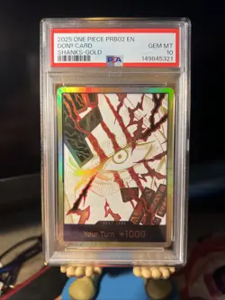 PSA 10 2025 One Piece PRB02 EN Shanks Gold DON!! Card Gem Mint - Image 1