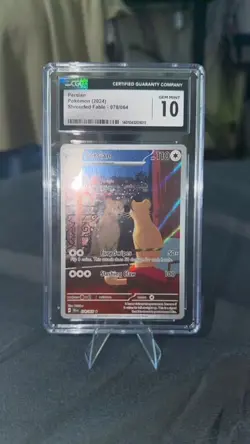 CGC 10 Persian 078/064 Shrouded Fable Illustration Rare Holo Pokemon Card - Image 1