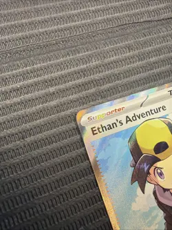 Pokemon Sv10: Destined Rivals Ethan's Adventure Art Rare Holo Card 221/182 - Image 3
