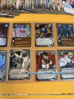 Bandai Naruto CCG Unstoppable Force Mixed Card Lot Foils w/ Metal Tin - Image 3