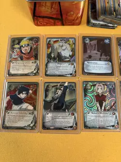Bandai Naruto CCG Unstoppable Force Mixed Card Lot Foils w/ Metal Tin - Image 4