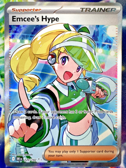 Emcee's Hype - 220/182 -Destined Rivals - Pokemon TCG - Near Mint - Ultra Rare - Image 1