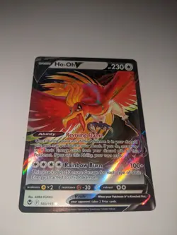 Ho-Oh V 140/195 Ultra Rare Holo SWSH12: Silver Tempest Pokemon - Image 1