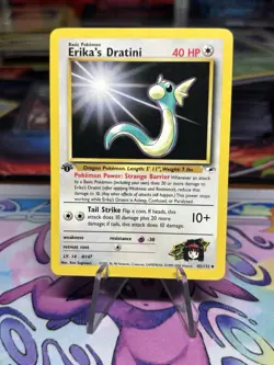 The Pokemon Company Erika's Dratini Gym Heroes 1st Ed Uncommon 042/132 40 LP - Image 1