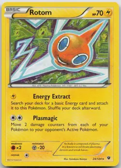 Rotom 24/124 Fates Collide Rare Pokemon HP - Image 1