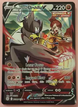 Single Strike Urshifu V TG18/TG30 Pokemon - Image 1
