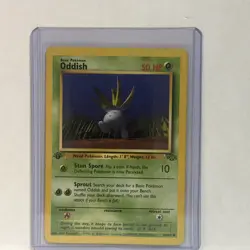 1999 Pokemon Jungle Set 1st Edition Oddish 58/64 Common - Image 1