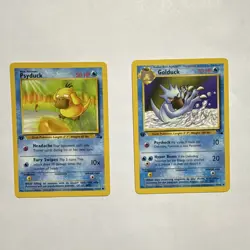Pokemon Fossil 1st edition Psyduck & Golduck Mint or Near Mint - Image 1