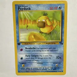 Pokemon Fossil 1st edition Psyduck & Golduck Mint or Near Mint - Image 2