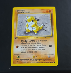 Wizards of the Coast Pokemon TCG Sandshrew 62/102 Base Set Spanish 1st Edition - Image 1