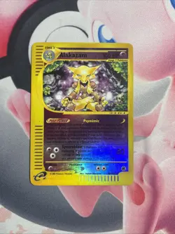 Alakazam 33/165 Reverse Holo Aquapolis 2002 Pokemon Card DMG - Image 4