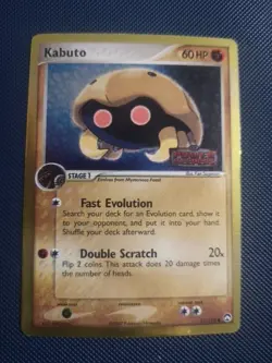 Kabuto 51/108 EX Power Keepers Reverse Holo Stamped Vintage Pokemon TCG Card - Image 1