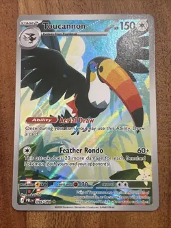 Pokemon TCG Toucannon 094/084 Me05: Pitch Black Illustration Rare NM - Image 1