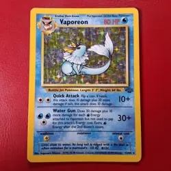 Vaporeon 12/64 Jungle Holo Pokemon Card Lp - Image 1